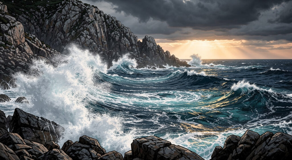 Ajaccio : fortes vagues et baignade dangereuse mercredi 3 juin sur la façade ouest