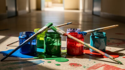 Ajaccio : fresques participatives en cours dans deux écoles avec une centaine d'élèves