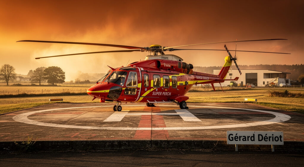 Allier : premier hélicoptère bombardier d'eau prépositionné à Saint-Pourçain-sur-Sioule