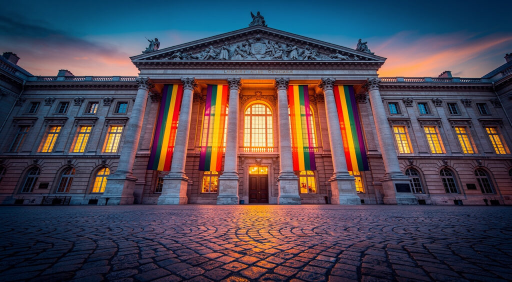 Amiens : l&rsquo;hôtel de ville hisse pour la première fois des drapeaux LGBTQIA+