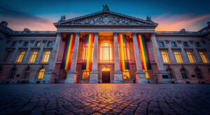 Amiens : l&rsquo;hôtel de ville hisse pour la première fois des drapeaux LGBTQIA+