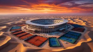 Arabie saoudite : un centre de tennis géant de 30 courts dévoilé à Qiddiya