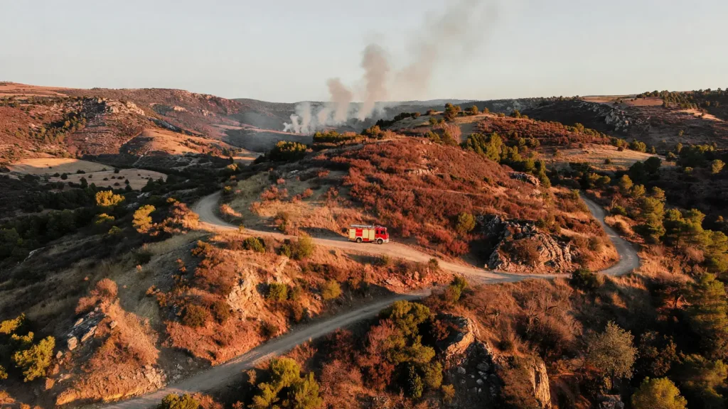 Ardèche : exercice incendie grandeur nature et signature du plan ORSEC feux de forêt