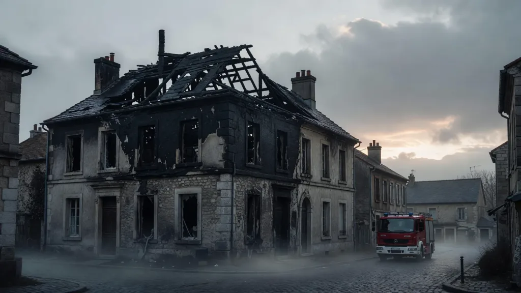 Argentan : la foudre embrase la toiture de l'ancien foyer de l'Adapei, 21 pompiers mobilisés