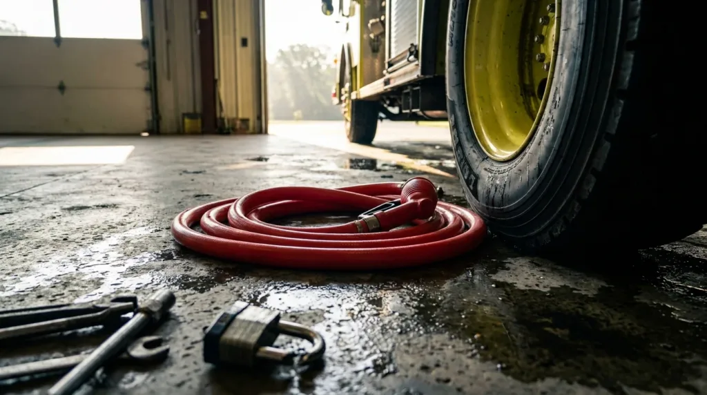 Aulnay-de-Saintonge : sept véhicules de pompiers siphonnés, plus de 300 litres volés