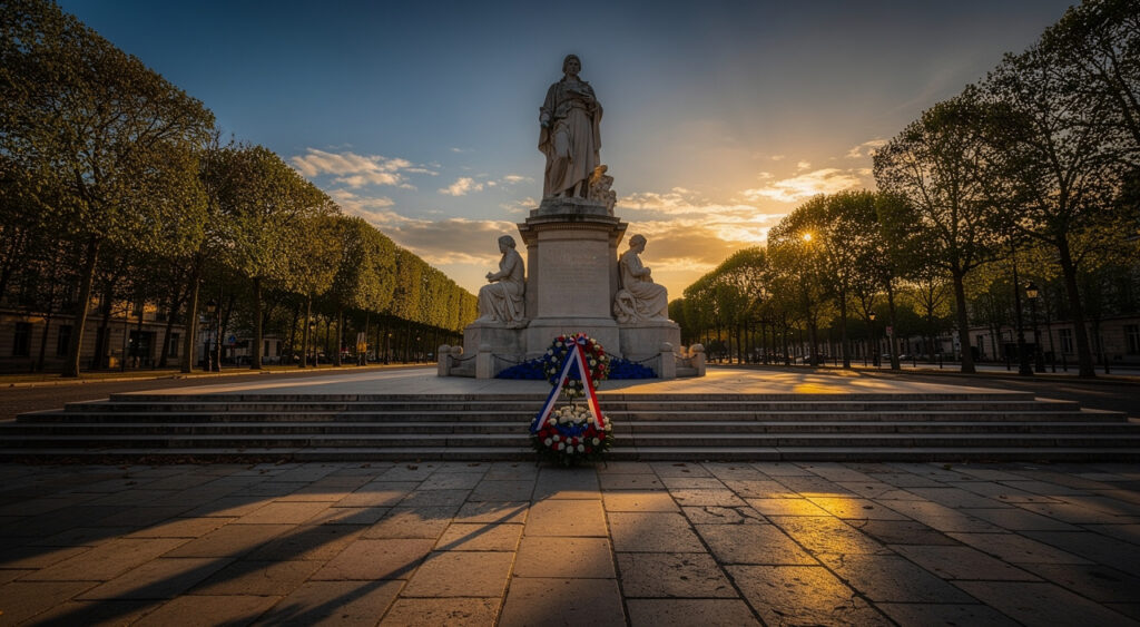 Auxerre : hommage aux morts pour la France en Indochine devant le monument du Boulevard Davout