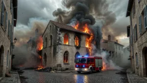 Avignon : incendie rue du Four, 93 pompiers mobilisés, un blessé grave par défenestration