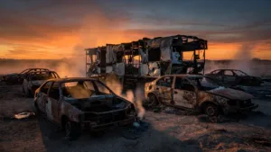 Avignon : sept voitures et un mobil-home détruits par un incendie dans un campement