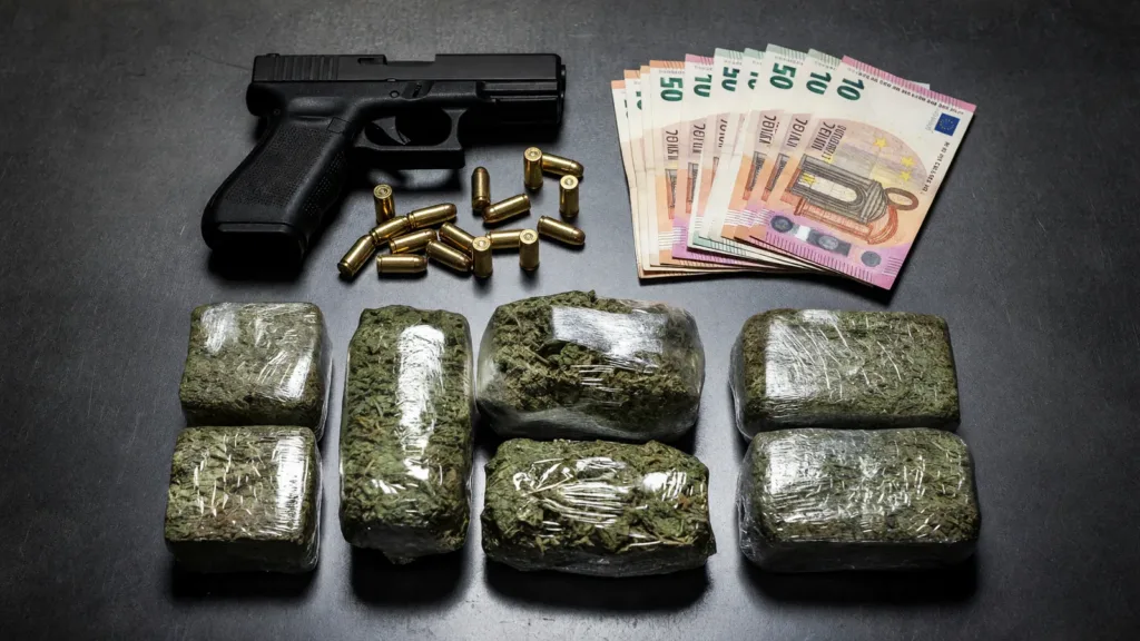 Basse-Terre : trois ans de prison ferme après une saisie de 10 kg de drogue et d’une arme