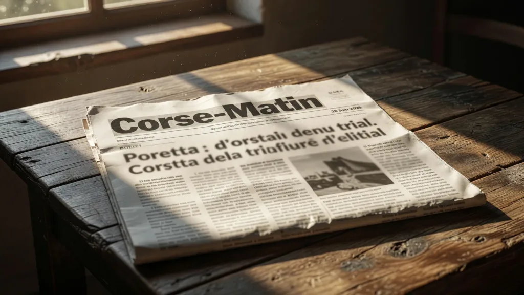 Bastia : procès Poretta, Scola Corsa, canicule, les titres de Corse-Matin du 28 juin