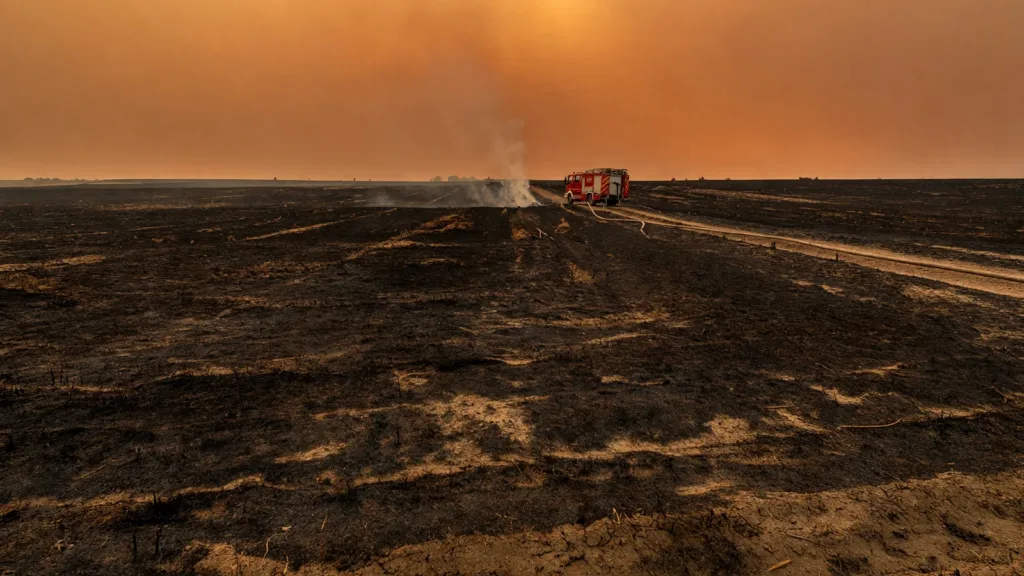 Beaucaire : un incendie de cultures de 5 hectares maîtrisé par les pompiers