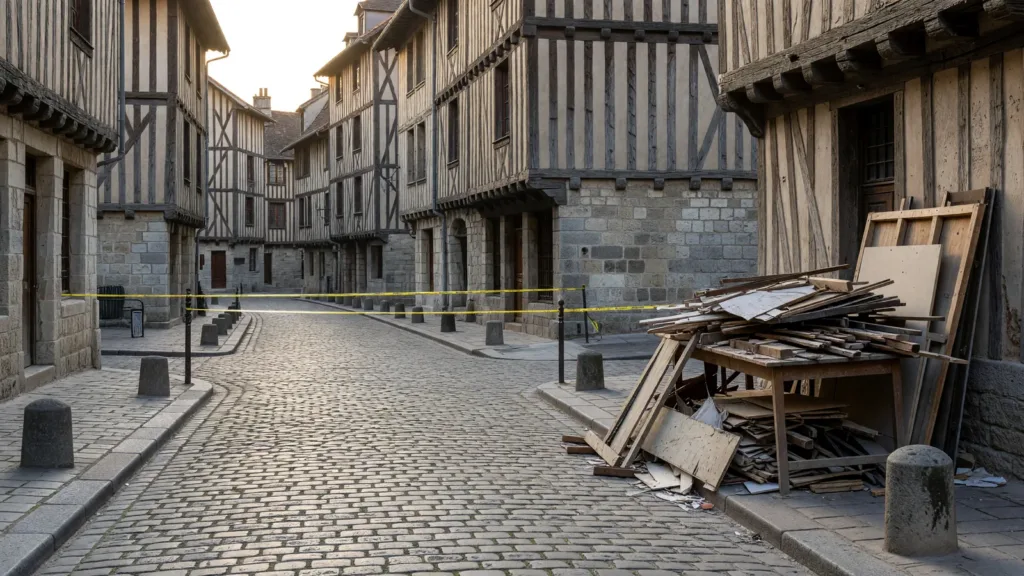 Blois : la terrasse illégale du bar Le Brooklyn démantelée par la mairie sous protection policière