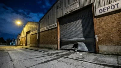 Blois : un entrepôt d'artisan cambriolé à la voiture-bélier, un camion benne volé