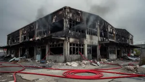 Bobigny : 170 pompiers maîtrisent un incendie dans un entrepôt de 4 000 m²