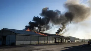 Bobigny : incendie d&rsquo;entrepôt de 4 000 m², 170 pompiers mobilisés, pas de victime