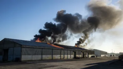 Bobigny : incendie d&rsquo;entrepôt de 4 000 m², 170 pompiers mobilisés, pas de victime