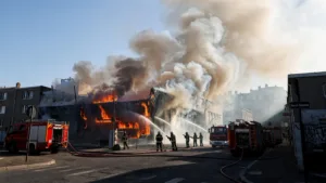 Bobigny : incendie d’un entrepôt de 4000 m², 170 pompiers mobilisés, pas de victime