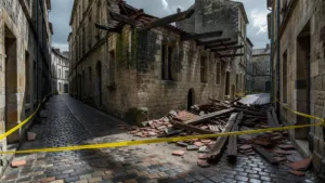 Bordeaux : effondrement de la toiture d&rsquo;un immeuble en travaux rue Marbotin, aucun blessé
