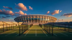 Boris Diaw, légende des Bleus, aperçu sur un terrain de padel à Nice