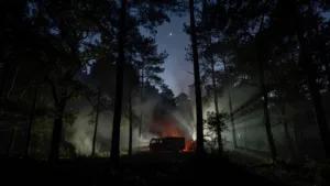 Bretten : feu de végétaux maîtrisé en forêt dans la nuit du 13 au 14 juin