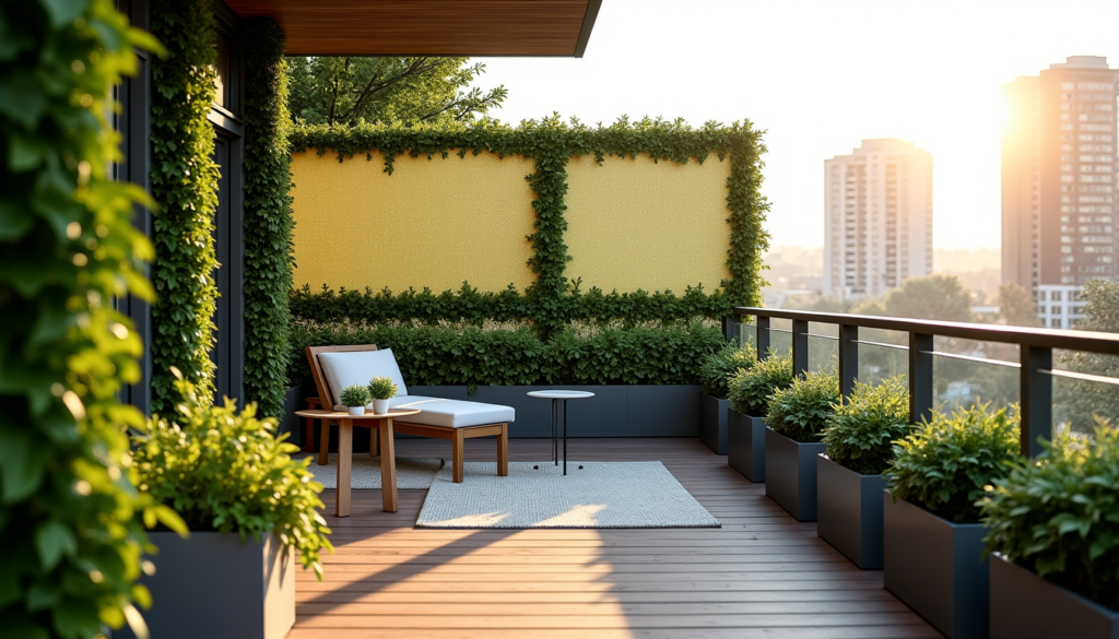 Brise-vue de balcon : canisse, toile ou haie artificielle