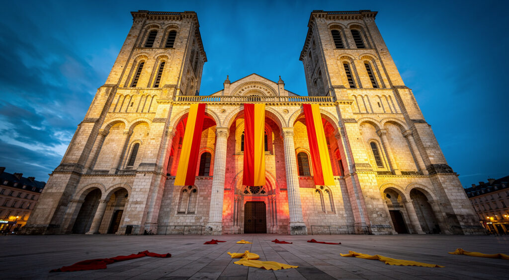 Caen : l'Hôtel de Ville fête ce soir la montée historique des Vikings en Starligue