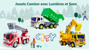 Camion poubelle avec son et lumière