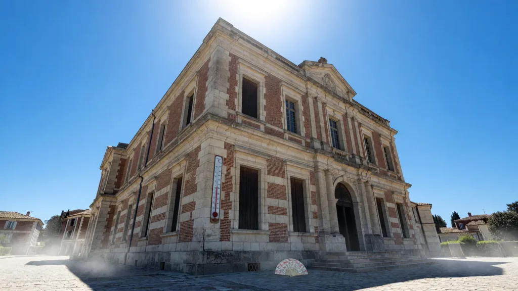 Canicule à Villeneuve-sur-Lot : ventilateurs et éventails de rigueur pour le Festival du rire