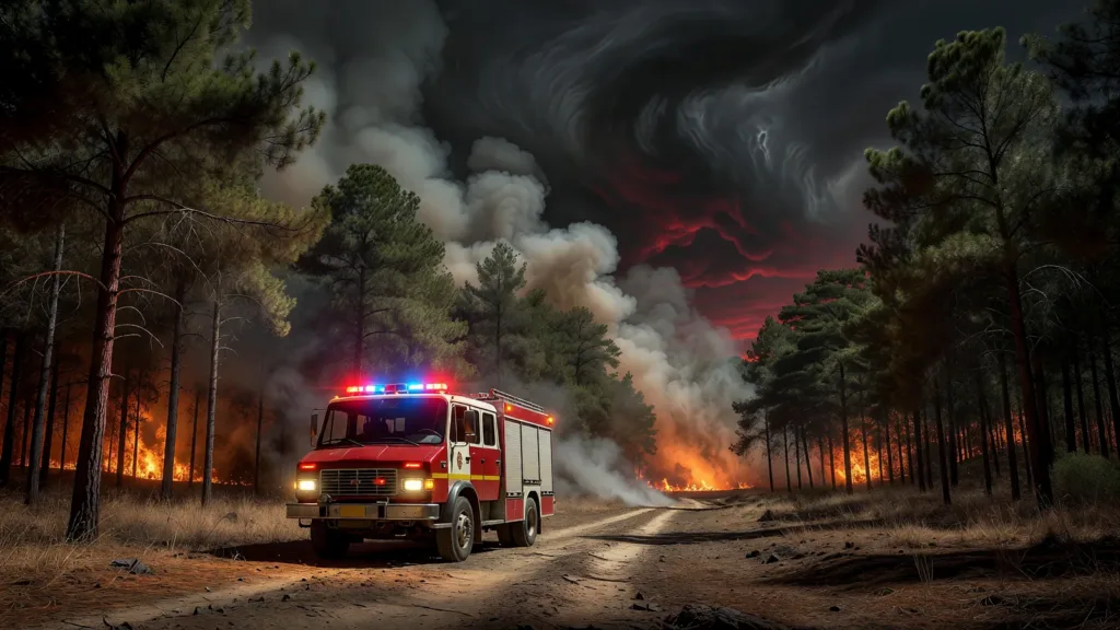 Canicule dans le Cher : 21 pompiers de Seine-Maritime en renfort face aux incendies