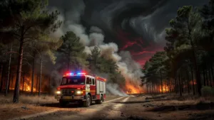 Canicule dans le Cher : 21 pompiers de Seine-Maritime en renfort face aux incendies