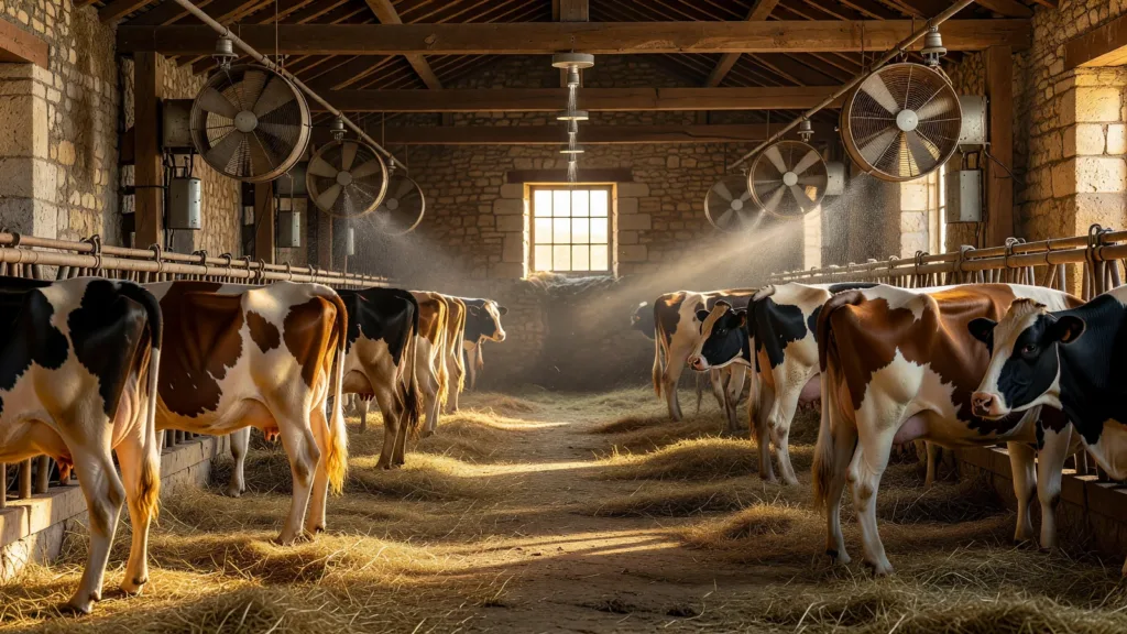 Canicule dans le Lot : les vaches laitières boivent 150 litres par jour, la production chute