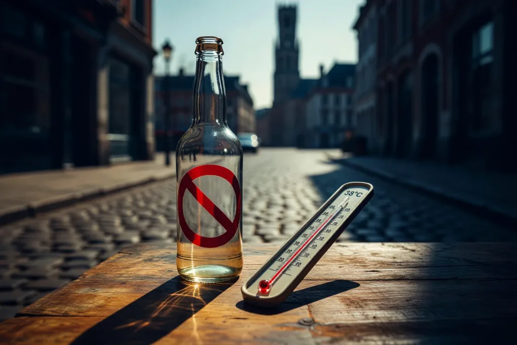 Canicule dans le Nord : interdiction de consommer de l'alcool sur la voie publique et vente à emporter limitée
