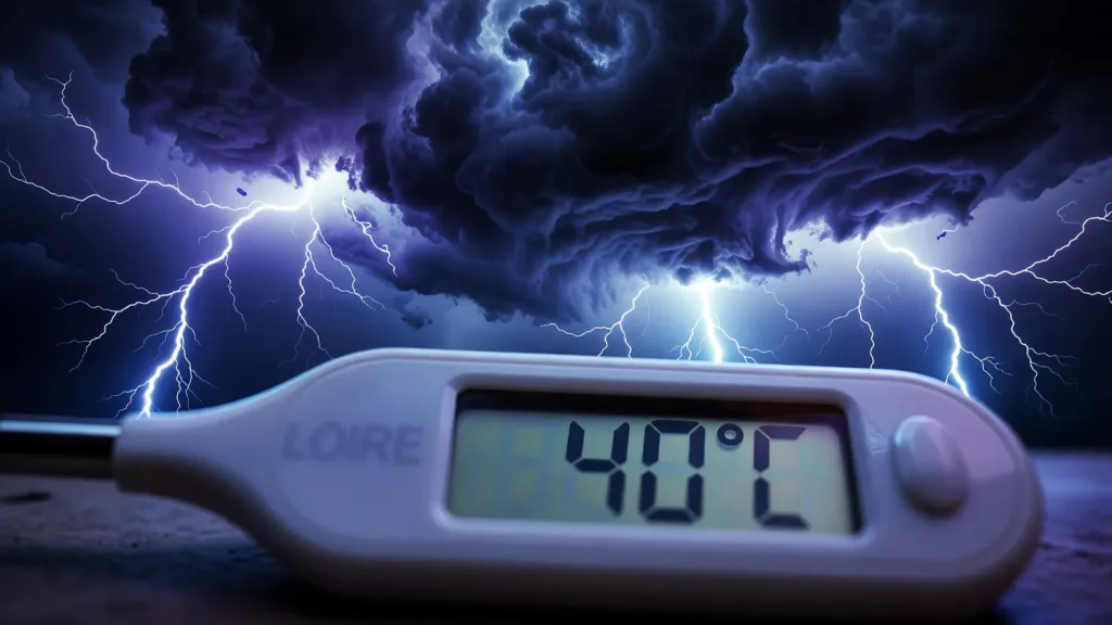 Canicule en Loire : vigilance orange maintenue malgré 40 °C et un risque d’orages