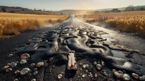 Canicule en Meurthe-et-Moselle : 6,5 km de chaussée fondent sur la RD 138, fermée en urgence