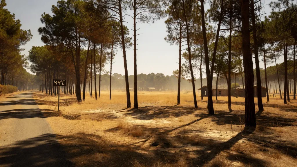 Canicule historique dans les Landes : trois jours consécutifs au-dessus de 44 °C
