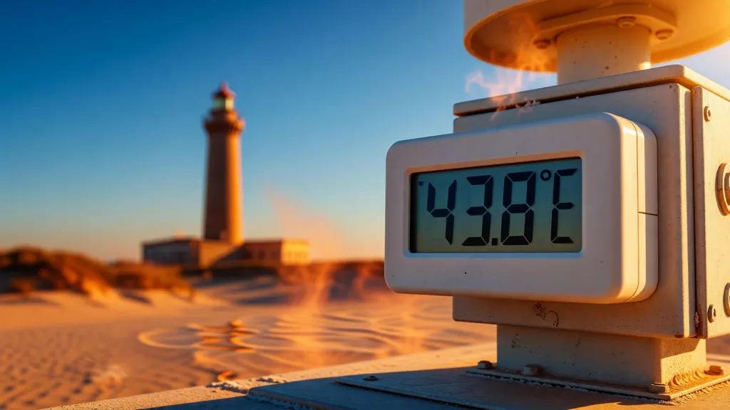 Canicule historique en Gironde : record absolu de 43,8°C enregistré au Cap Ferret ce mardi
