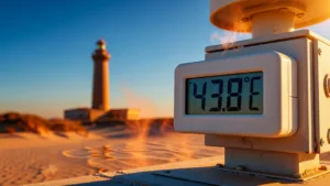 Canicule historique en Gironde : record absolu de 43,8°C enregistré au Cap Ferret ce mardi