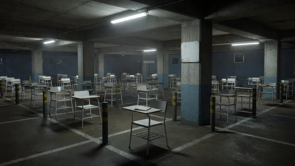 Canicule : les oraux du bac de français organisés dans un parking souterrain à Rueil-Malmaison