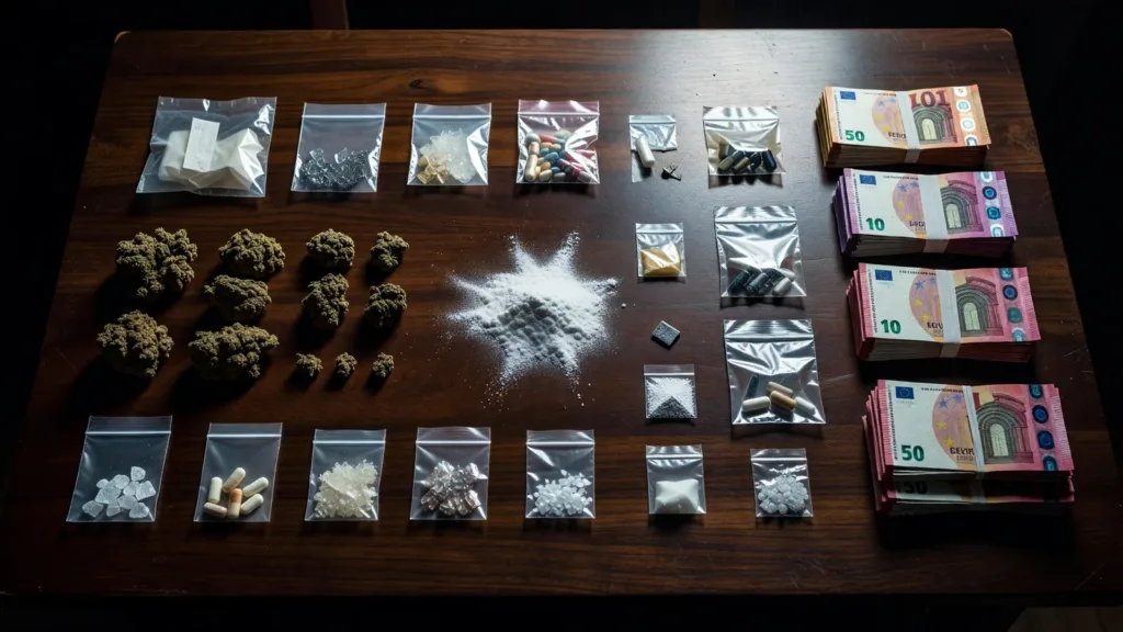 Cannes/Grasse : la gendarmerie démantèle un point de deal « épicerie », 4,5 kg de drogues et 64 000 € saisis