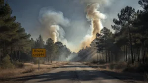Cher : 60 pompiers mobilisés contre un incendie de forêt à Ménétréol-sur-Sauldre