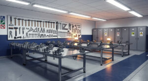 Cherbourg : le préfet Chappuis visite le pôle formation UIMM pour les métiers industriels