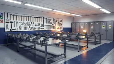 Cherbourg : le préfet Chappuis visite le pôle formation UIMM pour les métiers industriels