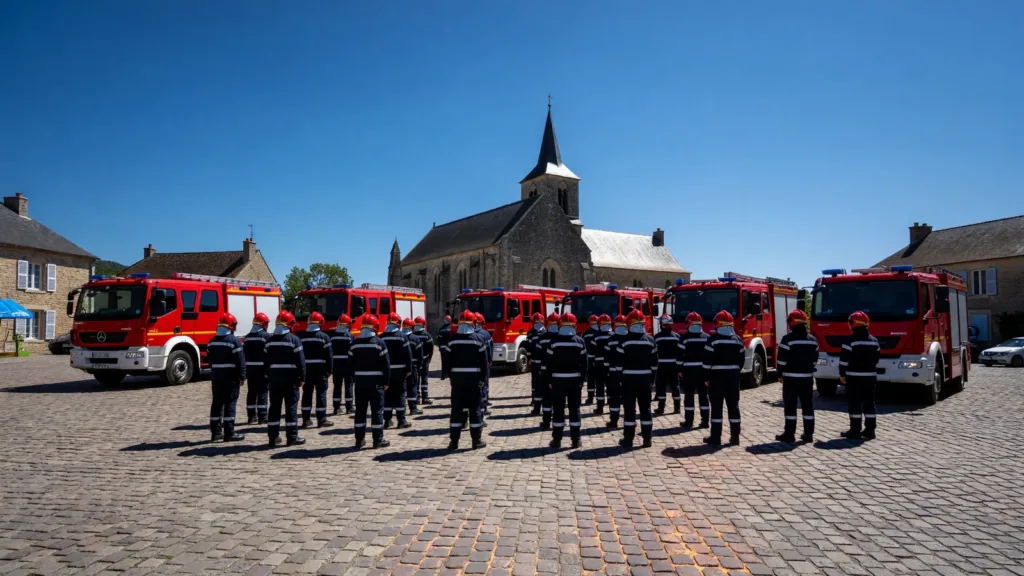 Chouzé-sur-Loire : le congrès des pompiers d'Indre-et-Loire sous tension caniculaire