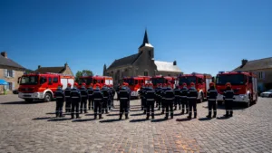 Chouzé-sur-Loire : le congrès des pompiers d&rsquo;Indre-et-Loire sous tension caniculaire