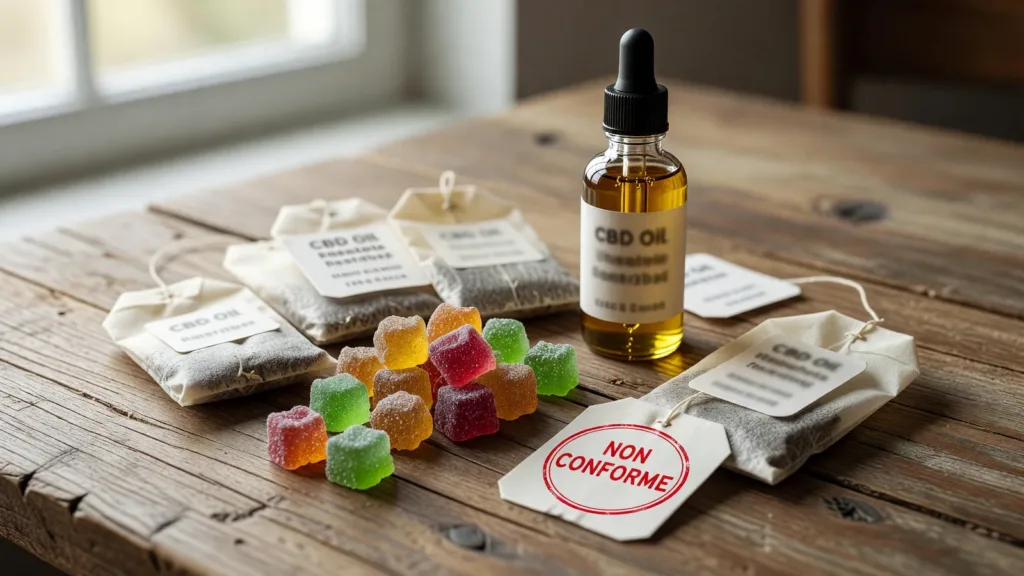 Contrôle d'une boutique CBD à Arras : la DDPP épingle l'étiquetage