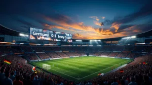 Côte d&rsquo;Ivoire surprend l&rsquo;Allemagne et mène à la pause en Coupe du Monde 2026