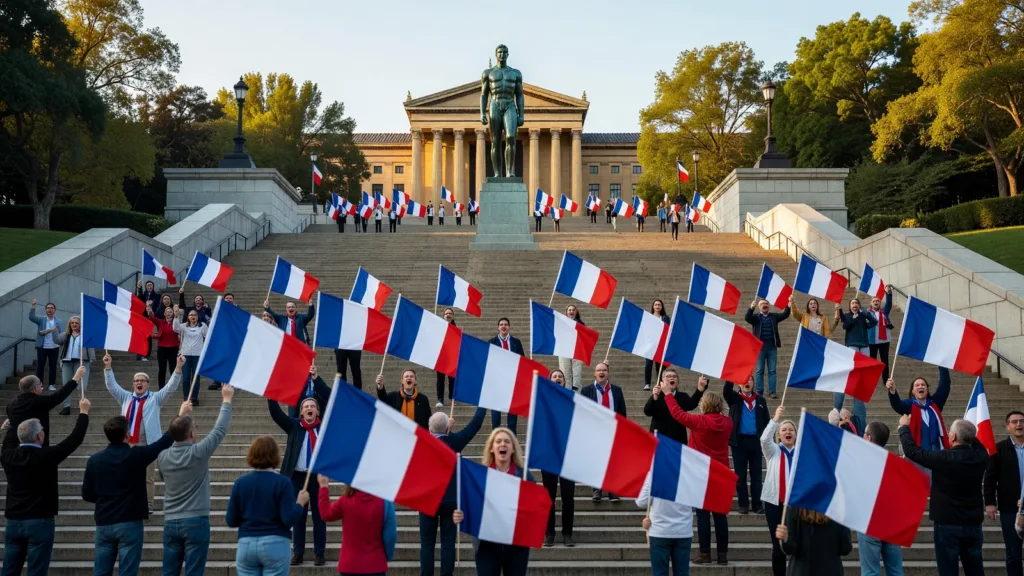 Coupe du monde 2026 : supporters français en fête aux Rocky Steps, la superstition veille