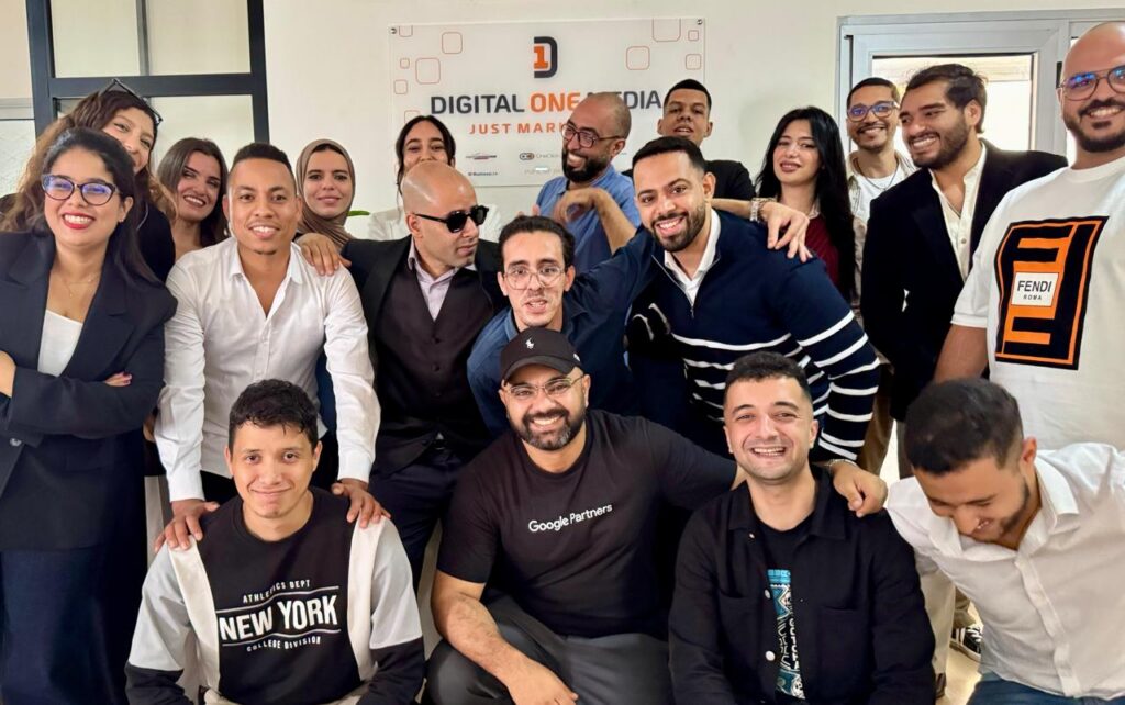 L'équipe de l'agence Digital One Media à Casablanca