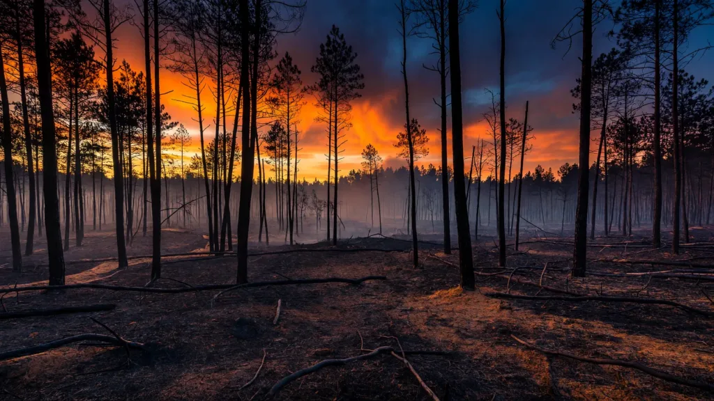 Dordogne : 5 hectares brûlés à Paussac-et-Saint-Vivien, incendie maîtrisé par une cinquantaine de pompiers