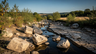 Dordogne : premières restrictions d'eau sur 8 cours d'eau, le Boulou en crise